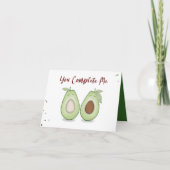 Happy Jubileum Cute Funny Simple Avocados Kaart (Voorkant)