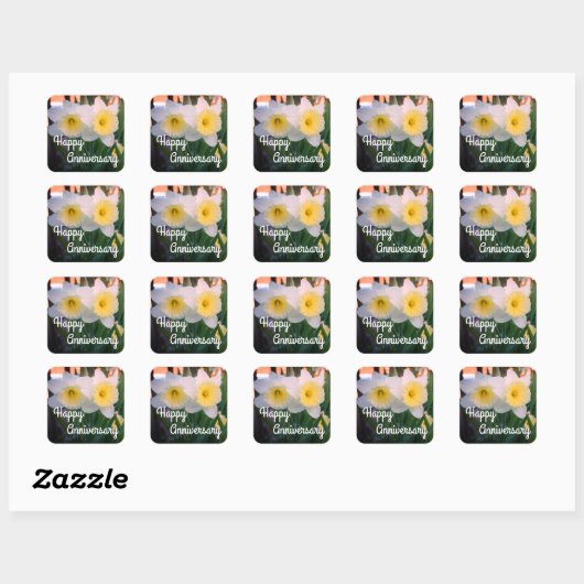 Happy Jubileum Daffodil Stickers (Vel)