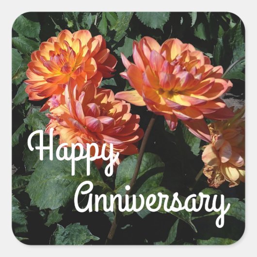 Happy Jubileum Dahlia Pam Howden #1 Stickers (Voorkant)