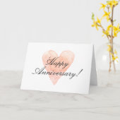 Happy Jubileum Day-kaarten met romantisch hart Kaart (Gele Bloem)