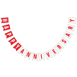 HAPPY JUBILEUM DECOR, ROOD + WIT VLAGGETJES