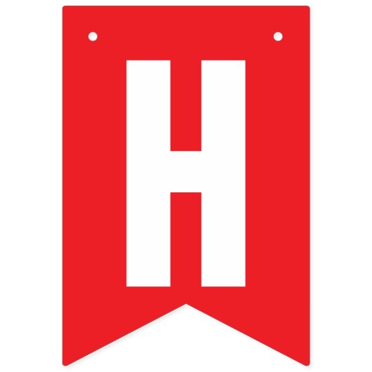 HAPPY JUBILEUM DECOR, ROOD + WIT VLAGGETJES (Eerste vlag)