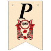 Happy Jubileum Dreaming Red Flowers Vlinders Vlaggetjes (Derde vlag)