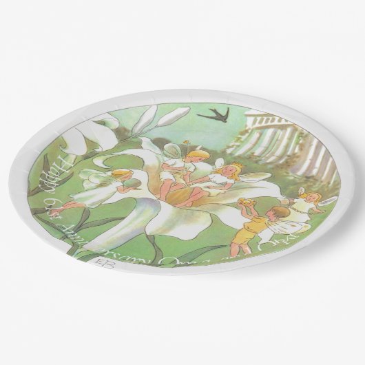Happy Jubileum Flower Fairy Party Bord (Gekanteld)
