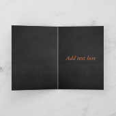 Happy Jubileum Flowers op Chalkboard Background Kaart (Binnen)