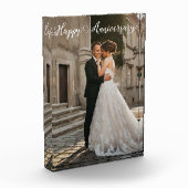 Happy Jubileum Foto- Gepersonaliseerd paar Fotoblokken (Links)