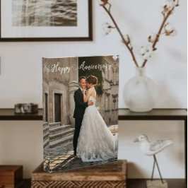 Happy Jubileum Foto- Gepersonaliseerd paar Fotoblokken