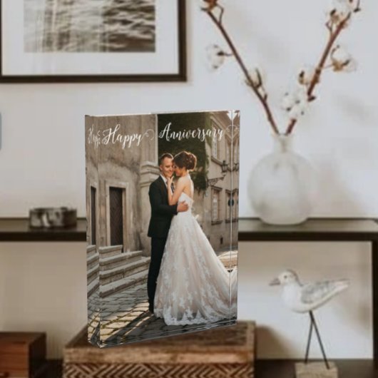 Happy Jubileum Foto- Gepersonaliseerd paar Fotoblokken