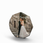 Happy Jubileum Foto- Gepersonaliseerd paar Fotoblokken (Rechts)