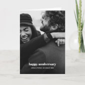 Happy Jubileum foto Trendy Romantische Kaart (Voorkant)