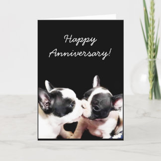Happy Jubileum Franse bulldog wenskaart Kaart