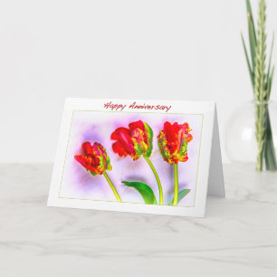 Happy Jubileum French Tulips Kaart