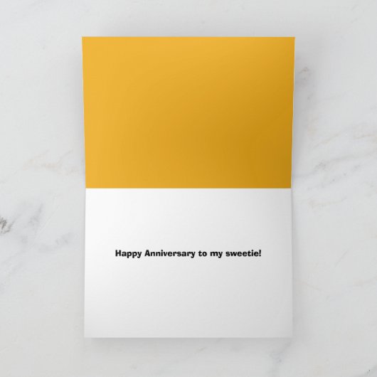 Happy Jubileum Funny Donut Humor Kaart (Binnen)