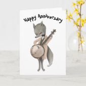 Happy Jubileum Funny en Romantic Kaart (Gele Bloem)