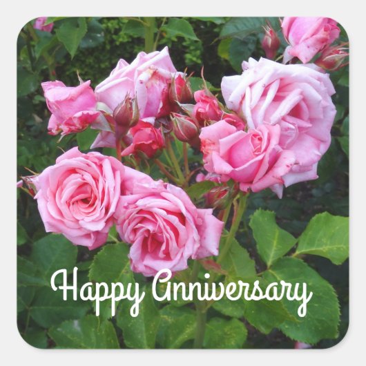 Happy Jubileum Gene Boerner Roos #3 Stickers (Voorkant)