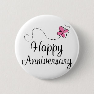 Happy Jubileum Gift Ronde Button 5,7 Cm