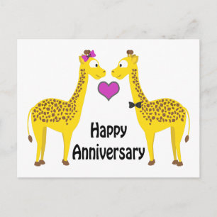 Happy Jubileum Giraffes Briefkaart