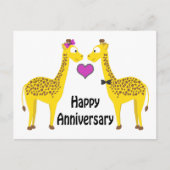 Happy Jubileum Giraffes Briefkaart (Voorkant)