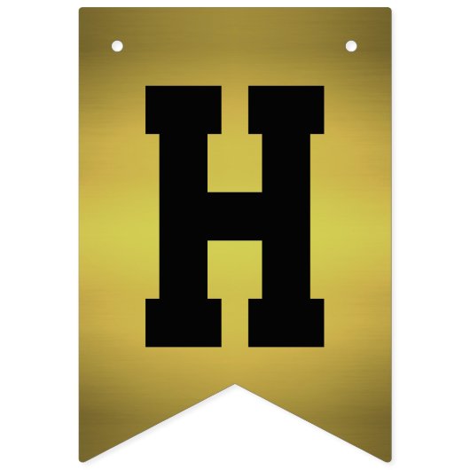 Happy Jubileum Golden en White Vlaggetjes (Eerste vlag)