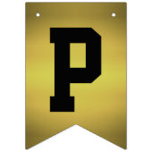 Happy Jubileum Golden en White Vlaggetjes (Derde vlag)