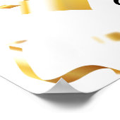  Happy Jubileum gouden confetti Poster (Hoek)