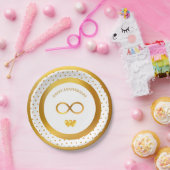 Happy Jubileum Gouden Stippen Papieren Bordje (Feest)