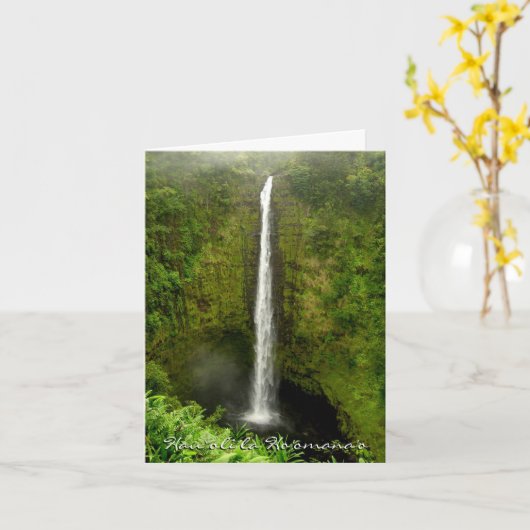 Happy Jubileum-Hawaii Kaart (Gele Bloem)