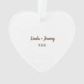 Happy Jubileum Heart Ornament (achterkant)