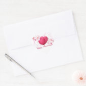 Happy Jubileum Hearts Hart Sticker (Envelop)