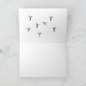 Happy Jubileum Hummingbird Kaart (Binnen)