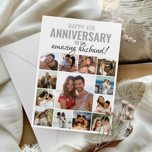 Happy Jubileum Husband | Vrouw Collage Foto Kaart