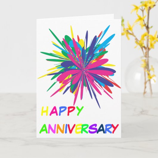 HAPPY JUBILEUM KAART (Gele Bloem)