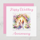 Happy Jubileum-kaart Feestdagenkaart (Voorkant / Achterkant)