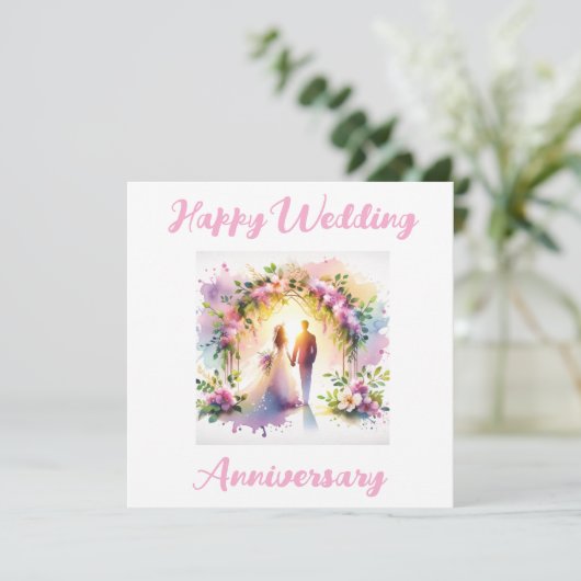 Happy Jubileum-kaart Feestdagenkaart (Staand voorkant)