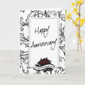 Happy Jubileum-kaart Kaart (Gele Bloem)