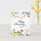 Happy Jubileum-kaart Kaart (Gele Bloem)