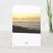 Happy Jubileum-kaart met prachtige Ocean Sunset Kaart (Achterkant)