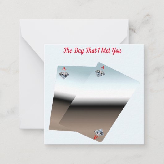 Happy Jubileum-kaart Notitiekaartje (Voorkant)