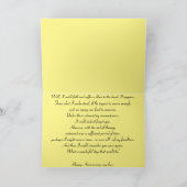 Happy Jubileum kaart - rode roos grappig (Binnen)