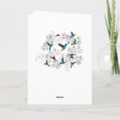 Happy Jubileum Kaart Spring Birds Flying (Achterkant)