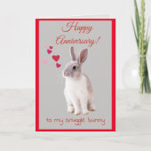 Happy Jubileum Kaart voor mijn Bunny (Voorkant)