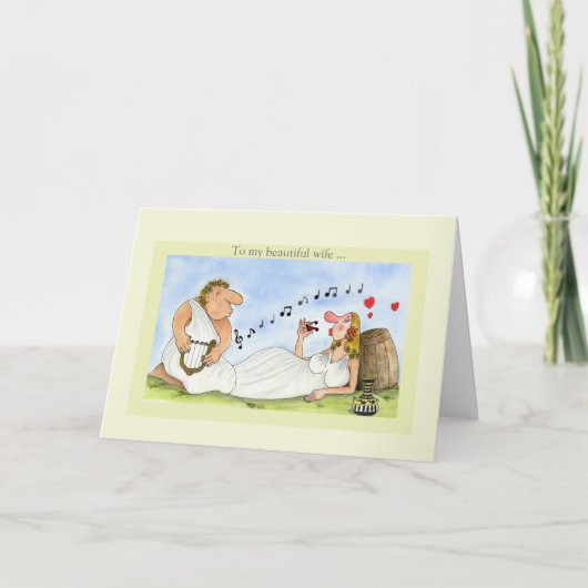 Happy Jubileum Kaarten voor vrouw liefde muziek wi (Voorkant)