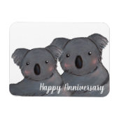 Happy Jubileum koala man & vrouw Magneet (Horizontaal)