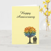 Happy Jubileum – LGBTQ+ koppel Kaart (Gele Bloem)