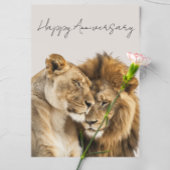 Happy Jubileum Lions Safari Animal Kaart