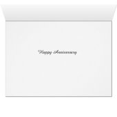 Happy Jubileum "Love" Roos Wenskaart (Binenzijde Horizontaal (Onderkant))