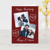 Happy Jubileum Love You Babe Gepersonaliseerd Kaart (Gele Bloem)