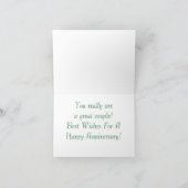 HAPPY JUBILEUM/MAN & VROUW KARDINAAL IN BOOM KAART (Binnen)