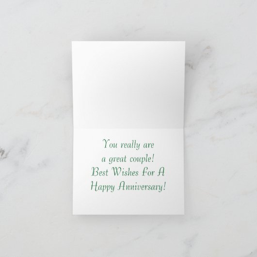 HAPPY JUBILEUM/MAN & VROUW KARDINAAL IN BOOM KAART (Binnen)