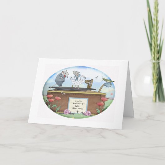 Happy Jubileum Mice Kaart (Voorkant)